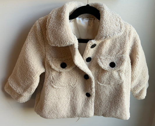 Cream Sherpa Coat