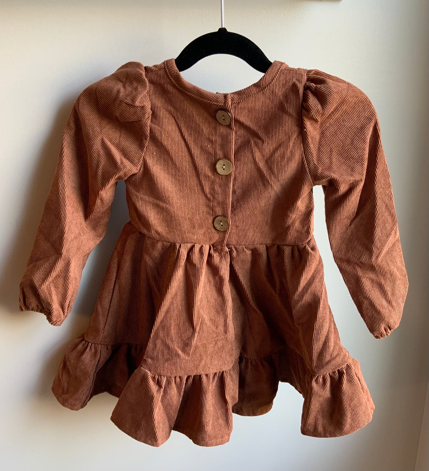 Long Sleeve Brown Twirl Dress