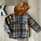 Brown Hooded Flannel