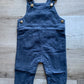 Corduroy Navy Bibs