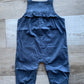 Corduroy Ruffle Navy Bibs