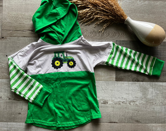 Green Tractor Hoodie