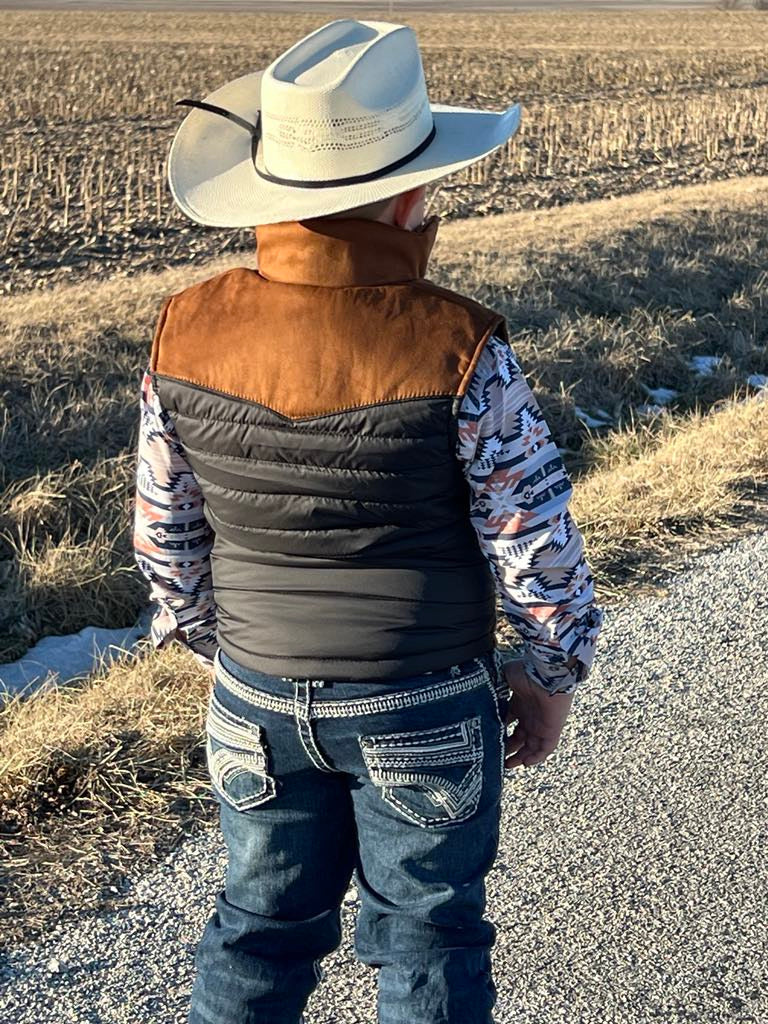 Cowboy Classic Black Vest