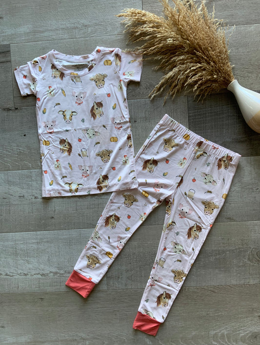 Pink Animal Faces Loungewear