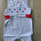 Blue Stripe Smocked Stars Overalls