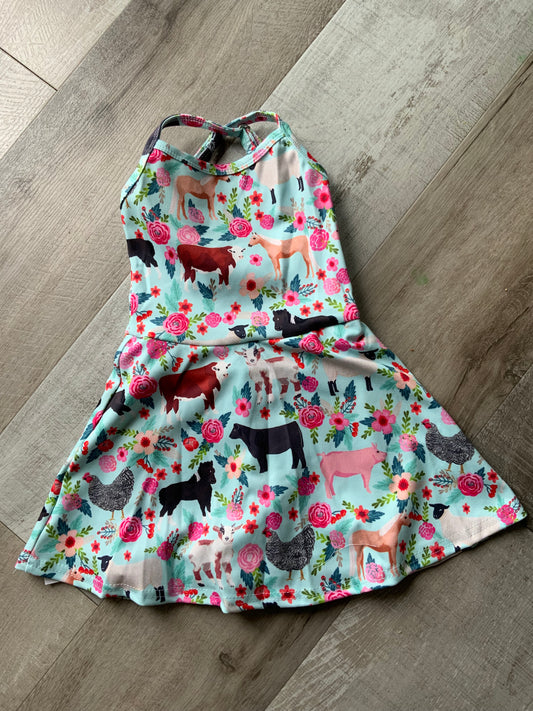 Floral Farm Athletic Dress