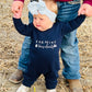 Farming Takes a Family Navy Romper