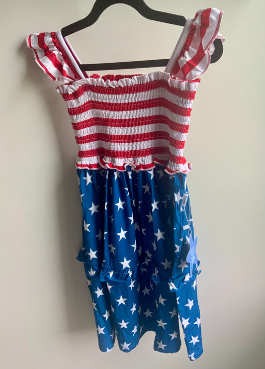Tiered Flag Dress
