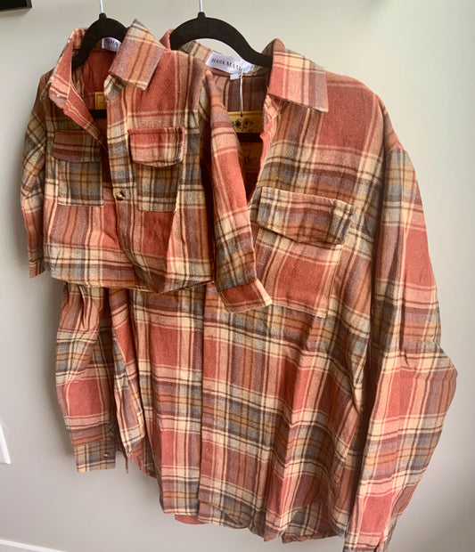 Light Weight Rust Flannel