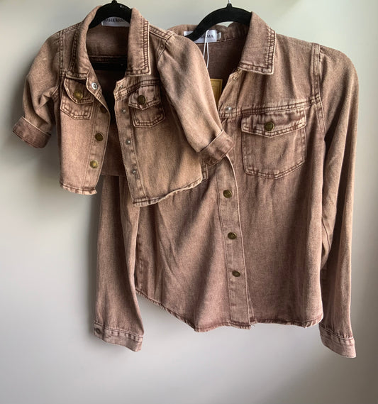 Brown Denim Jacket