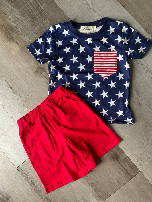 Stars & Stripes Shorts Set