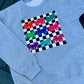 Neon Pig Checkered Sweatshirt
