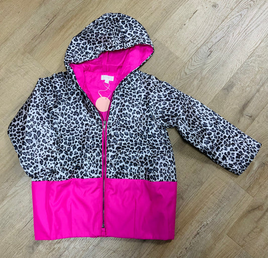 Hot Pink Leopard Padded Coat