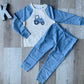 Blue Tractor Terry Jogger Set