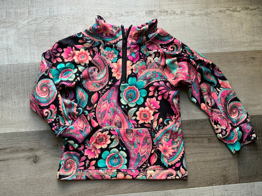 Midnight Bloom Paisley Pullover