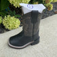 Black Square Toe Boots