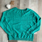 Teal Ladies V-Neck Pullover