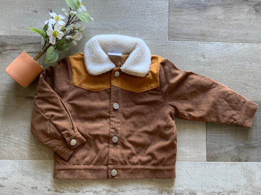 Boys Brown Lined Jacket