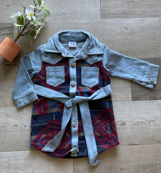 Aztec Denim Dress