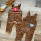 Little Farm Brown Corduroy Overalls