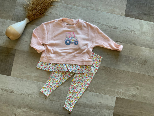 Tractor Fruits Floral Set