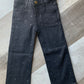 Black Sparkle Straight Leg Denim