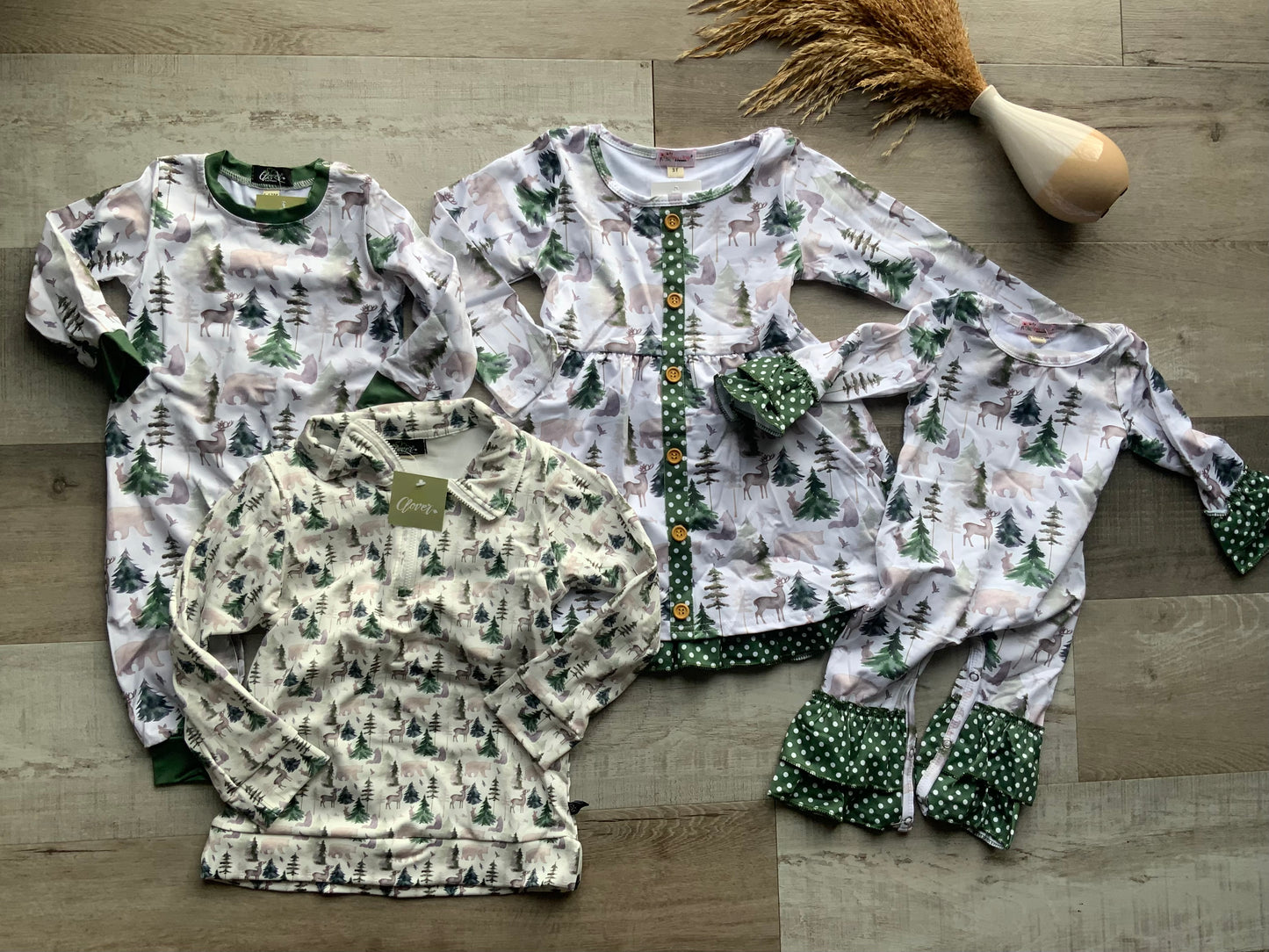 Forest Emerald Boy Romper