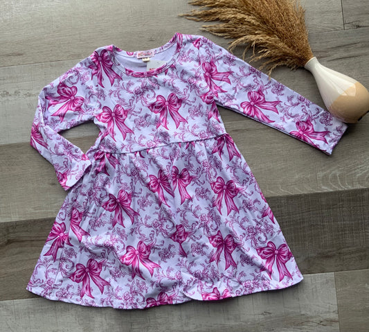 Magenta Coquette Dress