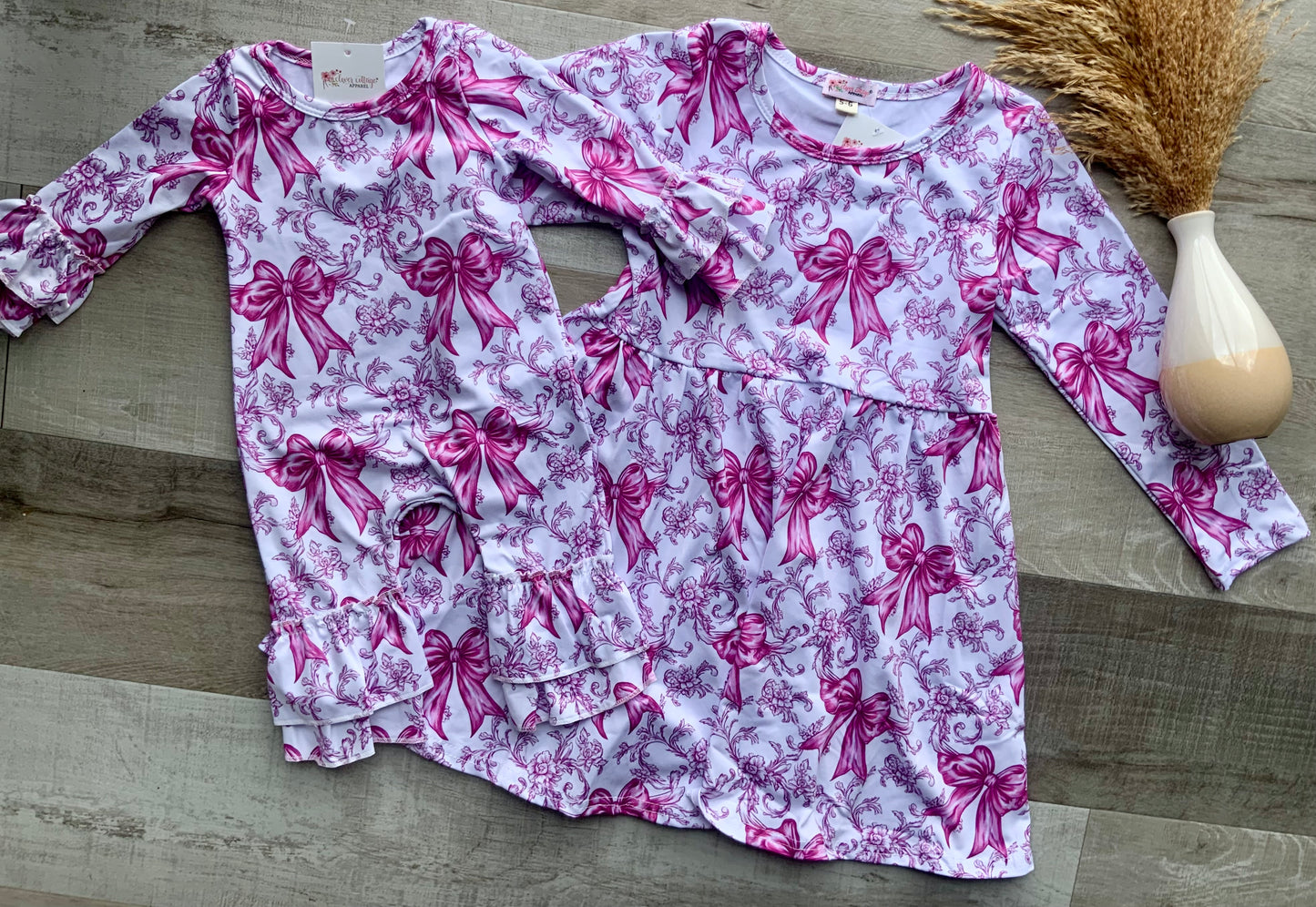 Magenta Coquette Ruffle Romper