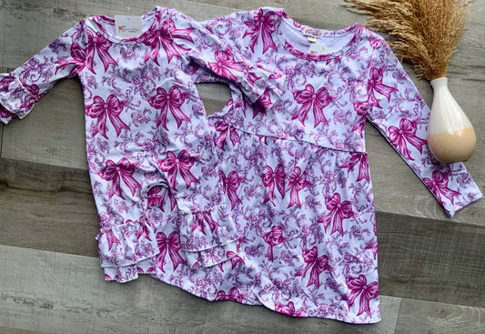 Magenta Coquette Ruffle Romper