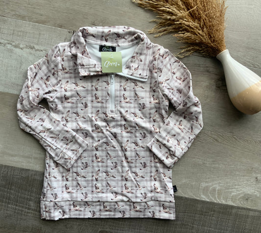 Plaid Mallard Quarter Zip