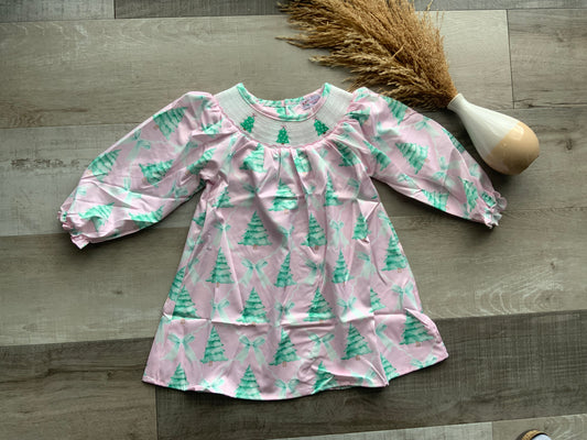 Pink Smocked Dress