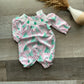 Pink Tree Smocked Romper