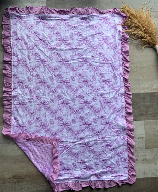 Purple Bows Blanket