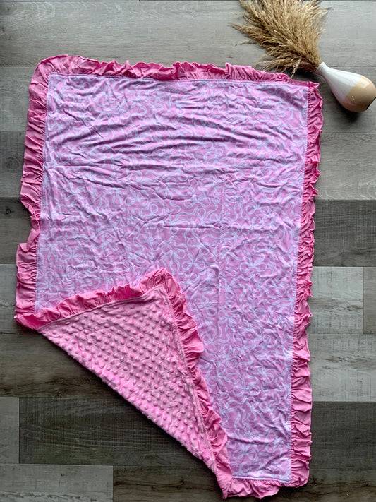 Bubble Gum Ribbon Blanket