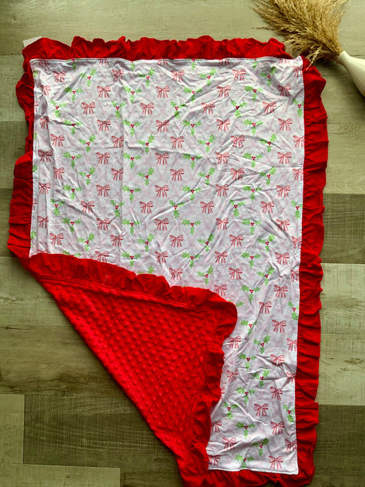 Bows & Mistletoes Blanket