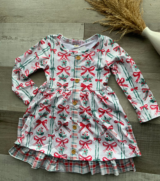 Berry Merry Bows Dress