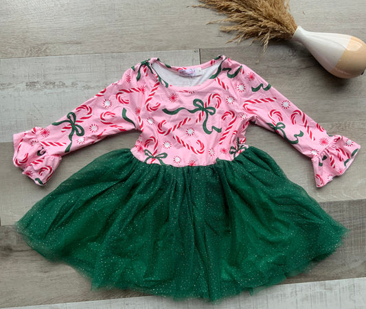 Emerald Peppermint Tutu Dress