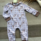 Plaid Deer Romper