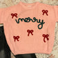 Merry Bows Oversized Sweater