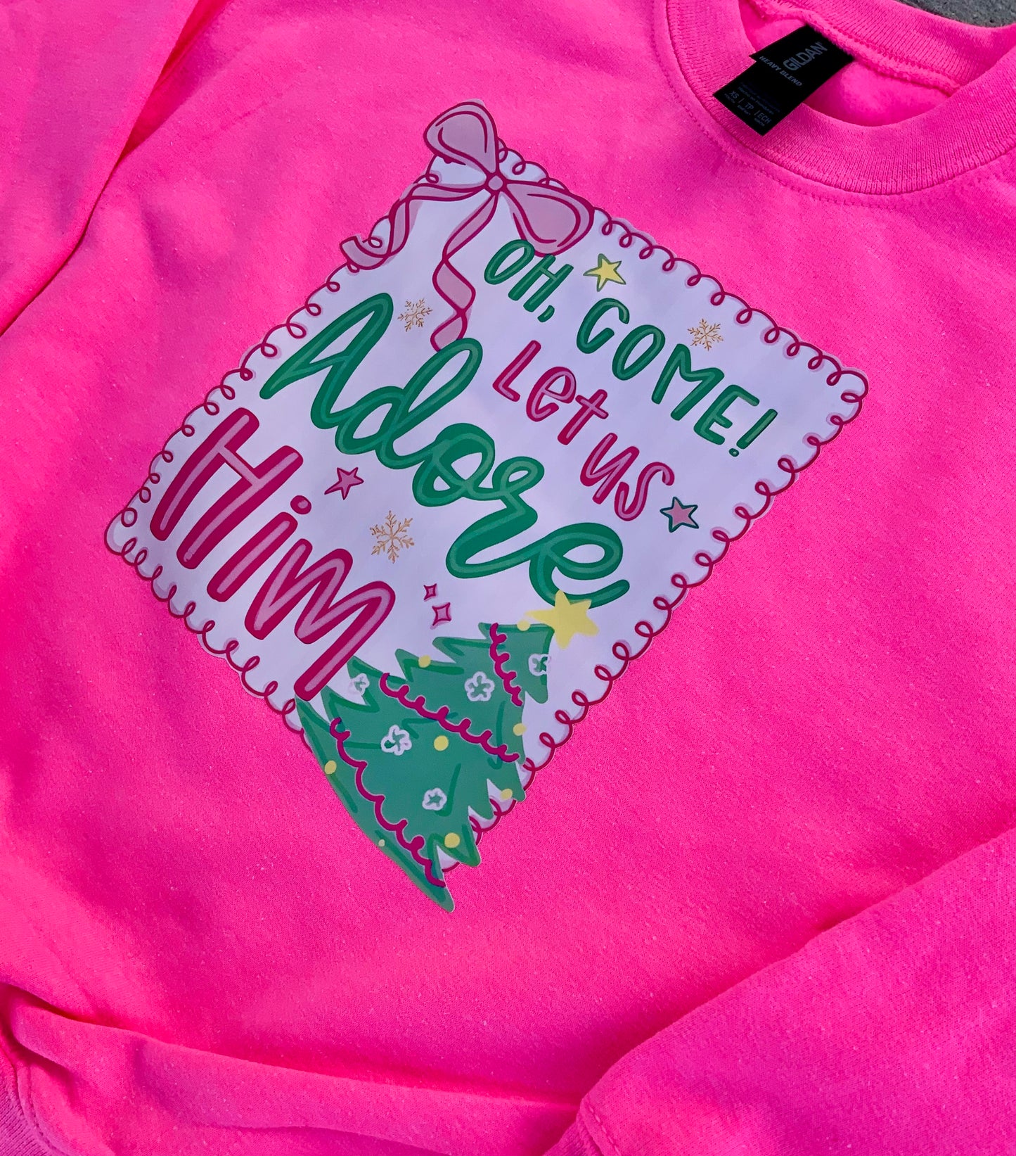 O Come Let Us Adore Him KIDS Sweatshirt