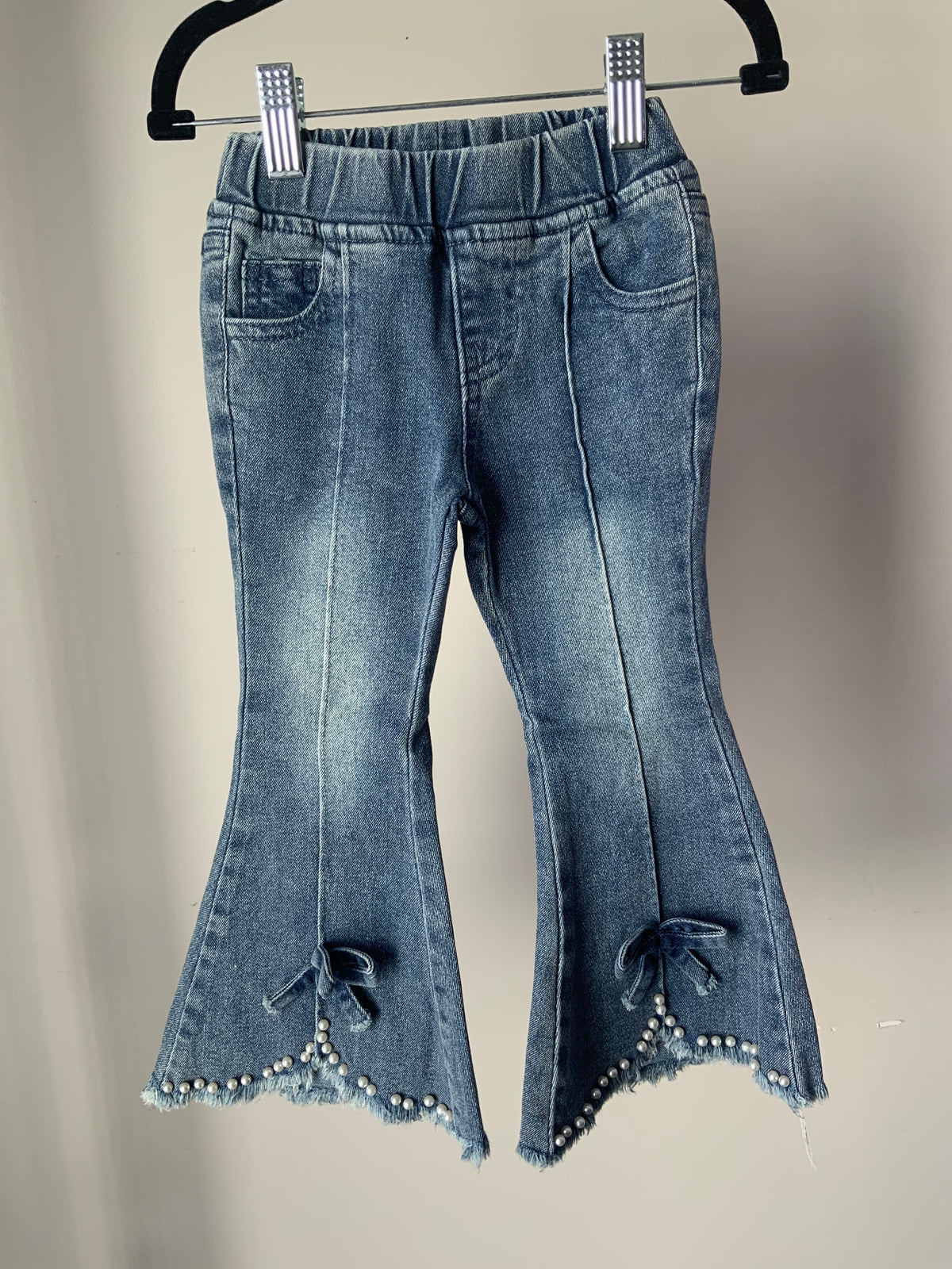Pearl Denim Flares