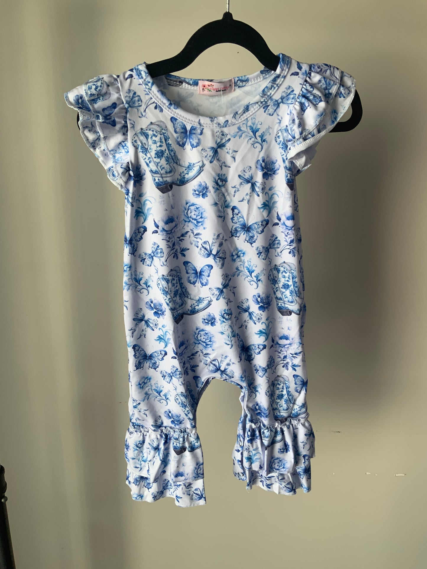 Boots & Butterflies Romper