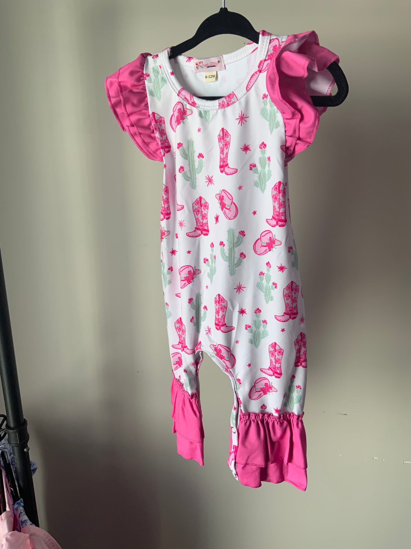 Pink Cactus Blossom Romper