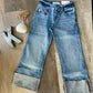 Mid Rise Wide Flare Jeans by KanCan