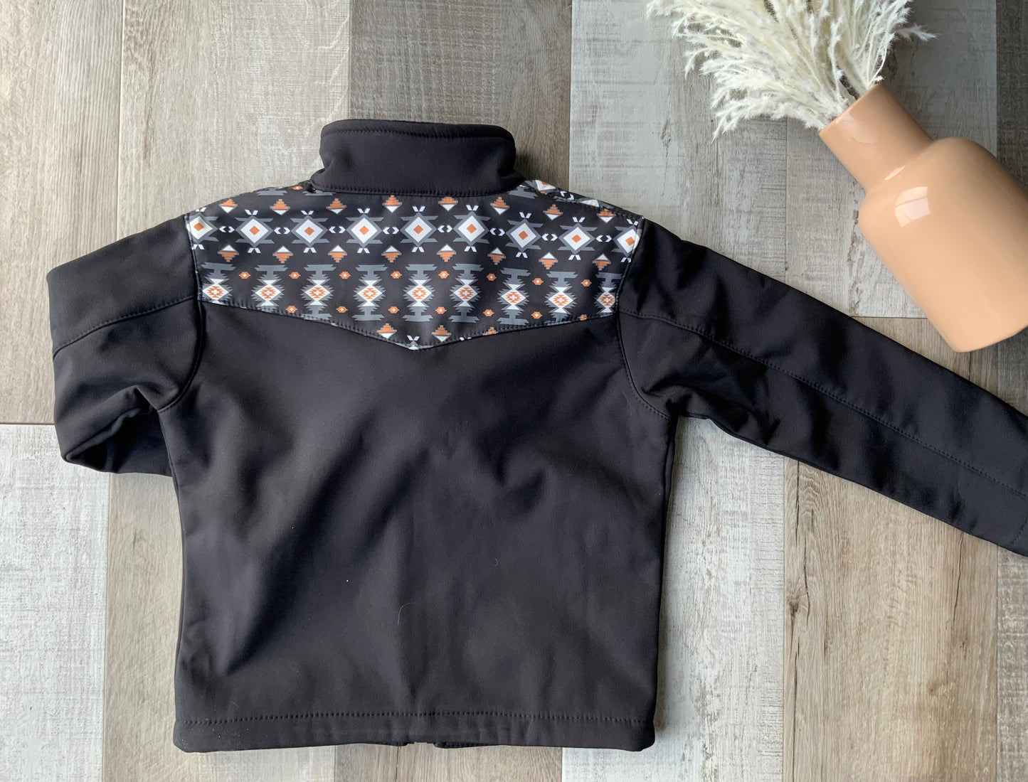 Black & Tan Aztec Bomber Jacket