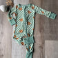 Teddy Bear Sage Check Sleeper