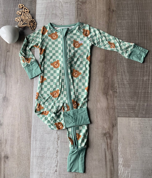 Teddy Bear Sage Check Sleeper