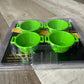 4Pck Green Feed Pans