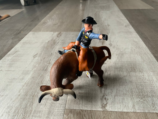 Red Buckin Bull & Rider